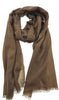 Lanvin 100% Cashmere Scarf – Classic Brown Wrap, Ultra-Soft Luxury