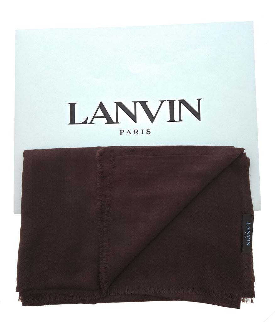 Lanvin Pure Cashmere Scarf – Classic Camel Wrap, Ultra-Soft Luxury