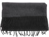 Lanvin Pure Cashmere Scarf – Soft Charcoal Grey Wrap,Fringed Elegance