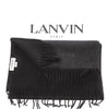 Lanvin Pure Cashmere Scarf – Soft Charcoal Grey Wrap,Fringed Elegance