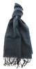 Lanvin 100% Virgin Wool Scarf – Herringbone Pattern, Elegant Fringed Design