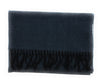 Lanvin Pure Virgin Wool Scarf – Herringbone Pattern, Elegant Fringed Design