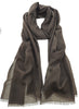 Lanvin 100% Cashmere Scarf – Luxurious Brown Wrap, Lightweight Elegance