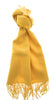 Lanvin Soft Luxurious Cashmere and Wool Yellow Fringe Scarf