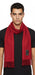 Lanvin Soft Luxurious 100% Wool Red Fringe Scarf