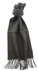 Lanvin 100% Wool Taupe Grey Scarf with Fringed Edges Luxury Accessory