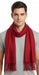 Lanvin Soft Luxurious Cashmere and Wool Red Fringe Scarf