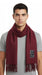 Lanvin Soft Luxurious 100% Wool Burgandy Red Fringe Scarf