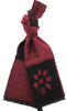 Lanvin Soft Luxurious 100% Wool Red Fringe Scarf