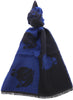 Lanvin Soft Luxurious 100% Wool blue Fringe Scarf