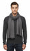 Lanvin Soft Luxurious Cashmere and Wool Gray Fringe Scarf