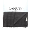 Lanvin Soft Luxurious Cashmere and Wool Gray Fringe Scarf