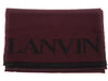 Lanvin Soft Luxurious Pure Wool Red Fringe Scarf