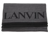 Lanvin Soft Luxurious Pure Wool Gray Fringe Scarf