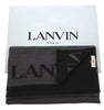 Lanvin Soft Luxurious Pure Wool Gray Fringe Scarf