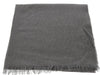 Lanvin Soft Luxurious Cashmere and Silk Gray Fringe Scarf