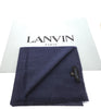 Lanvin Soft Luxurious Cashmere and Silk Blue Fringe Scarf