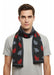 Lanvin Soft Luxurious 100% Wool Gray Fringe Scarf