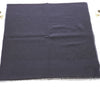 Lanvin Soft Luxurious Pure Wool Navy Fringe Scarf