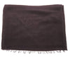 Lanvin Soft Luxurious Cashmere and Silk Egplant Fringe Scarf