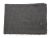 Lanvin Soft Luxurious Cashmere and Silk Gray Fringe Scarf