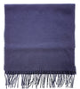 Lanvin Soft Luxurious Pure Wool Navy Fringe Scarf