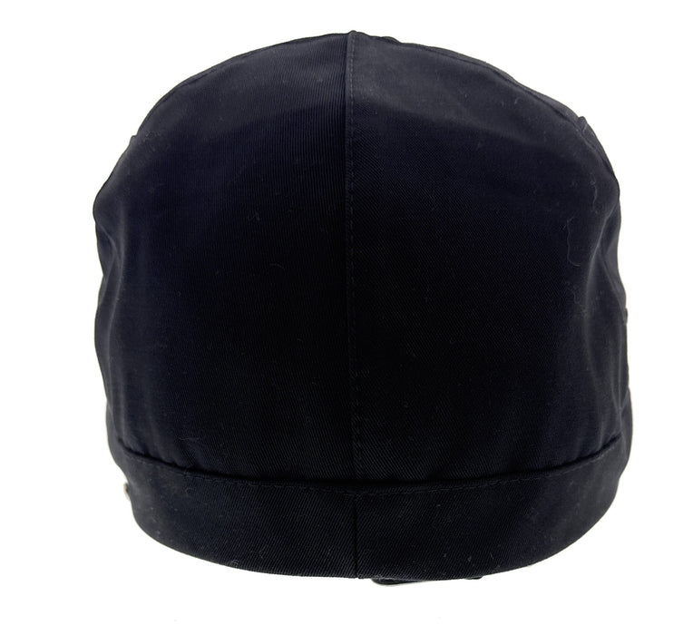 Dolce & Gabbana Black Cotton Military Style Cadet Cap -58-Adult M