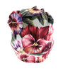 Dolce & Gabbana Women's Pansy Floral Head Wrap - Colorful Flower Patterned Turban Scarf-S