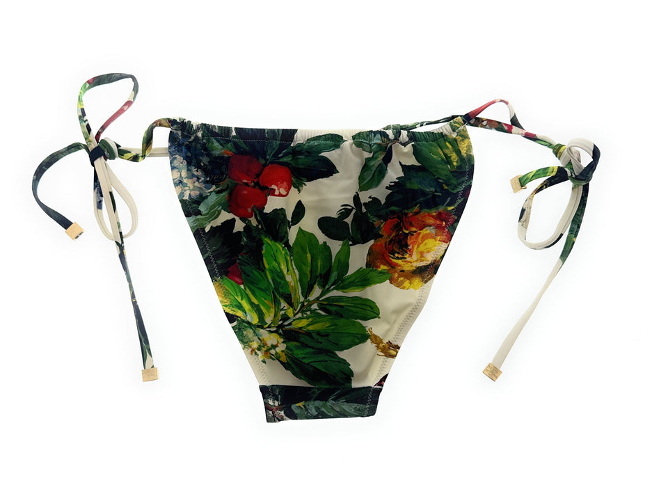 Dolce & Gabbana Butterfly Garden Tie-Side Bikini Bottom – S