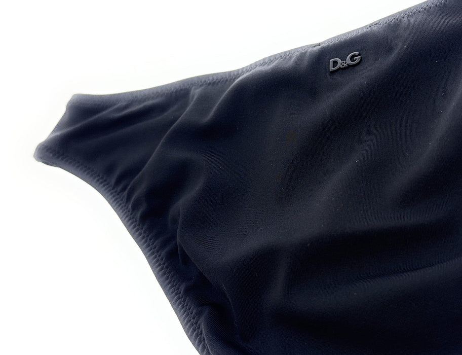 Dolce & Gabbana Black Classic High Cut Bikini Bottom