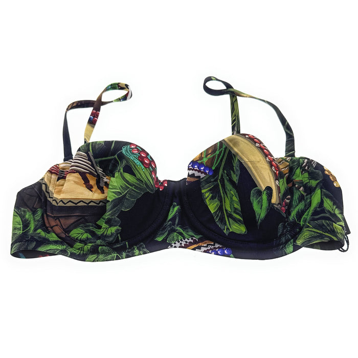 Dolce & Gabbana Tropical Print Underwired Bikini Top-M