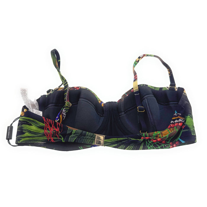 Dolce & Gabbana Tropical Print Underwired Bikini Top-M