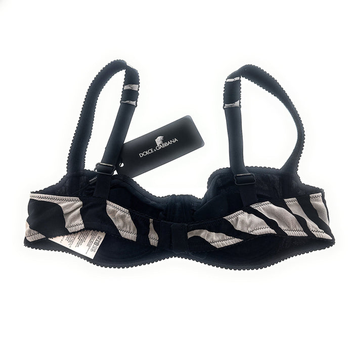 Dolce & Gabbana Zebra Print Balconette Bra -34B