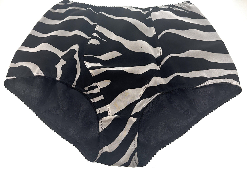 Dolce & Gabbana Zebra Print High-Waisted Briefs-S