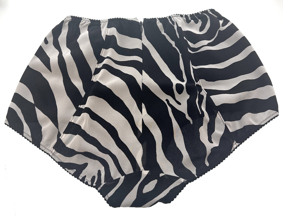 Dolce & Gabbana Zebra Print High-Waisted Briefs-S