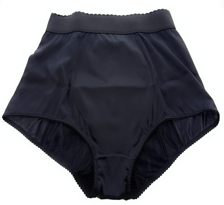Dolce & Gabbana High-Waisted Black Satin Vintage Briefs-S