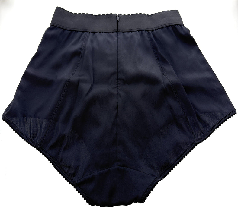 Dolce & Gabbana High-Waisted Black Satin Vintage Briefs-S