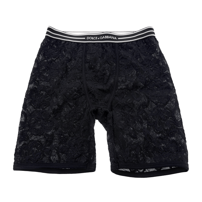Dolce & Gabbana Black Lace Sheer Boxer Briefs-S