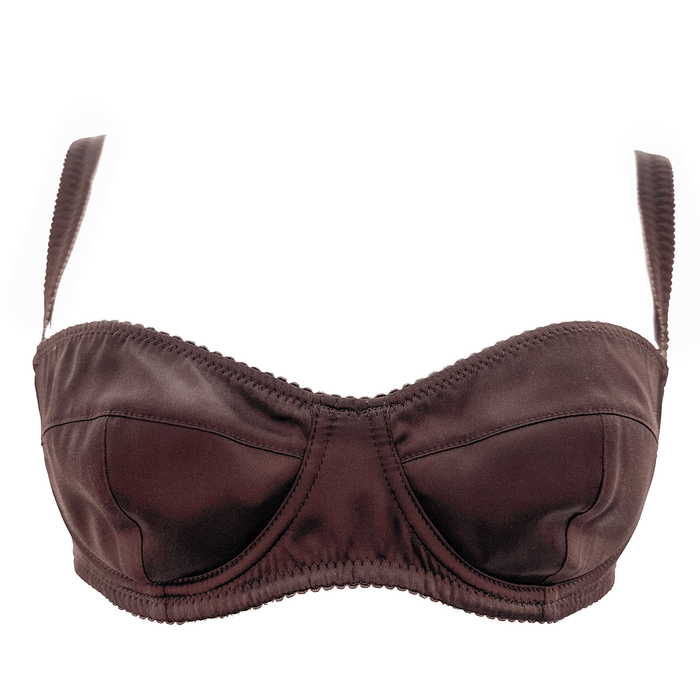 Dolce & Gabbana Floral & Lace Balconette Bra – Black, White & Green
