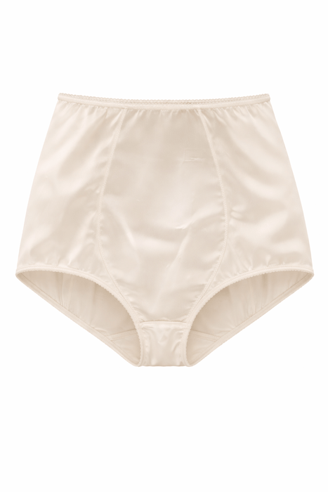 Dolce & Gabbana High-Waisted Soft White Satin Briefs-M