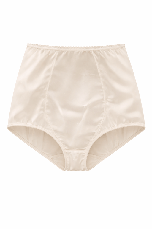 Dolce & Gabbana High-Waisted Soft White Satin Briefs