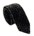 Emporio Armani Mens Black & Gold Golden waves Tie – Made in Italy