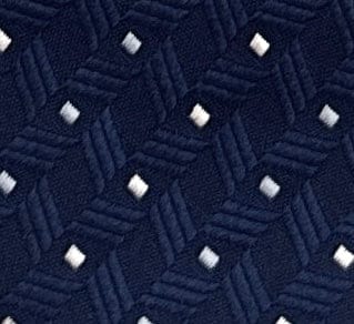 Emporio Armani Blue Diamond Dotted Men's Tie, 3"