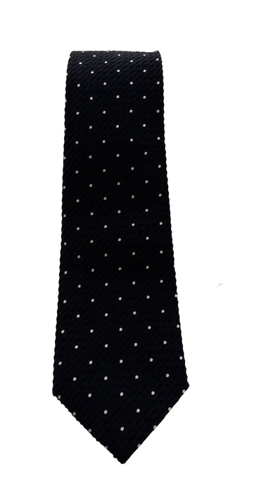 Emporio Armani Black Dotted Men's Tie, 3"