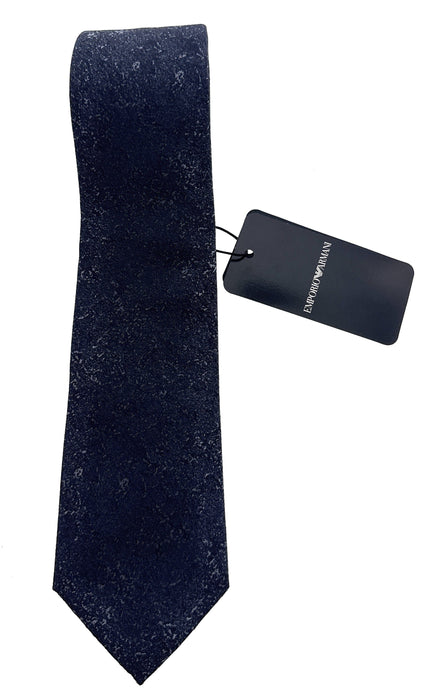 Emporio Armani Blue Textured Men's Tie, 3"