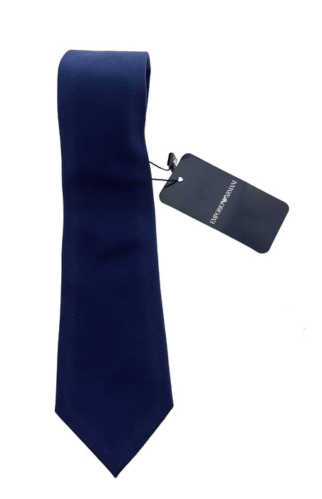 Emporio Armani Men’s Marine Blue Silk Necktie, 3''