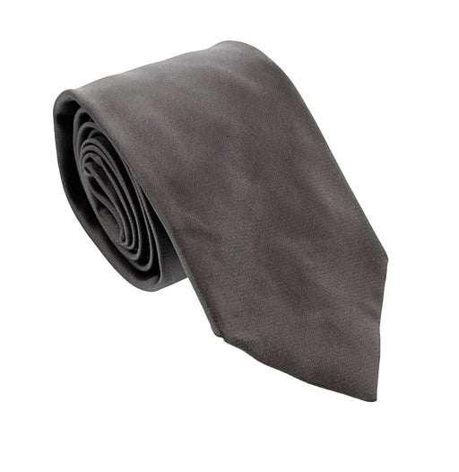Emporio Armani Anthracite Grey Solid Men's Tie, 3"