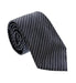 Emporio Armani Men’s Night Blue Striped Silk Necktie, 3''