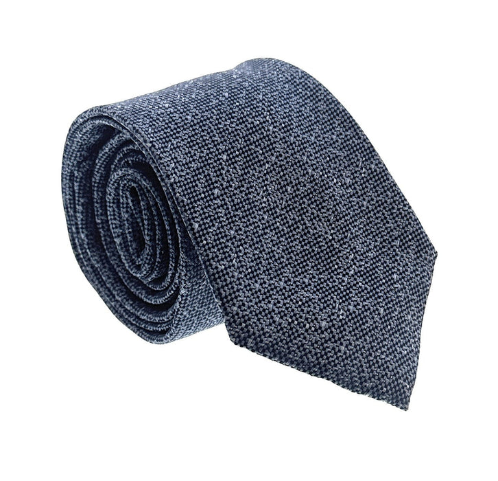 Emporio Armani Mens Blue Grain Tie – Made in Italy