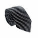 Emporio Armani Mens Black Striped Tie – Made in Italy